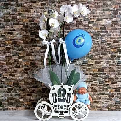 Faytonda Beyaz Orkide