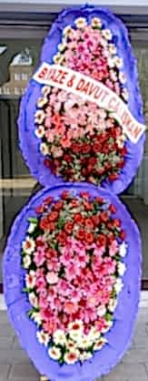 Kırmızı Pembeli Ayaklı Sepet