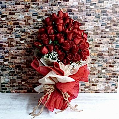 50'li Kırmızı Gül Buketi 50'li Kırmızı Gül Buketi
