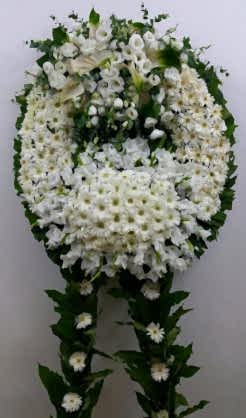 Çift Göbekli Beyaz Çelenk