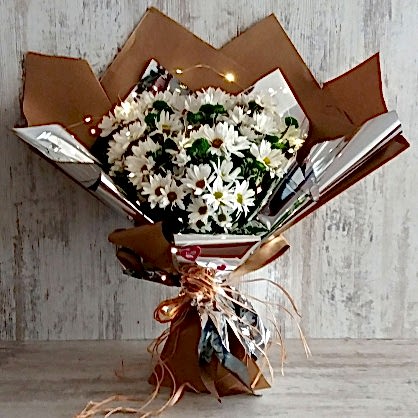 Led Işıklı Süslü Papatya