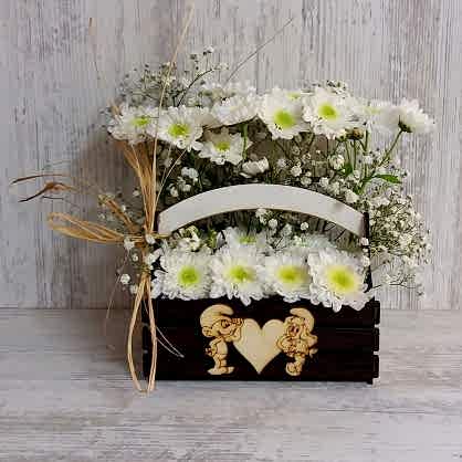 Şirinler Figürlü Papatya