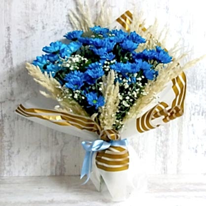 Panpaslı Mavi Papatyalar