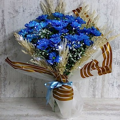 Led Işıklarla Süslenmiş Papatyalar