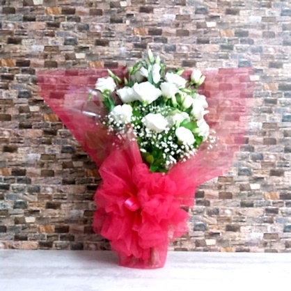 Beyaz Lisyantus Buketi