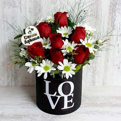 Siyah Kutuda Gül ve Papatyalar