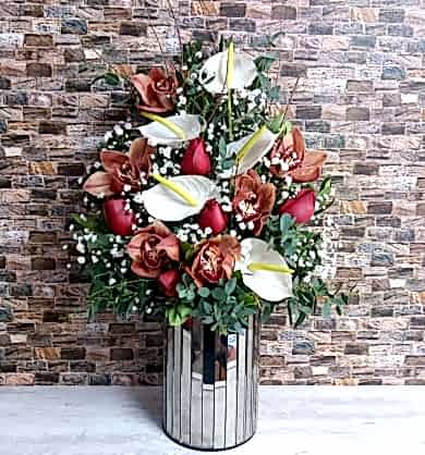 Aynalı Vazo Aranjman