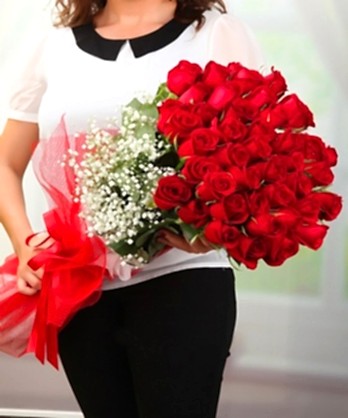 51 Kırmızı Gül Buketi