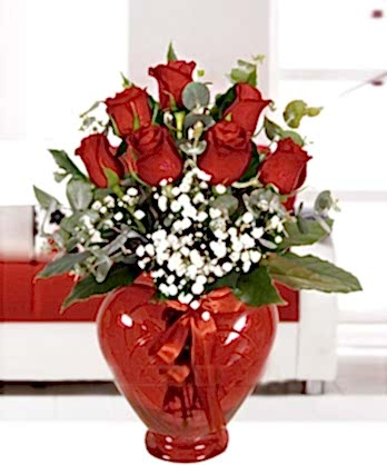 Kalpte 7 Kırmızı Güller