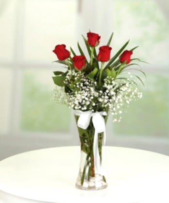 Sevgi Dolu 5 Kırmızı Güller