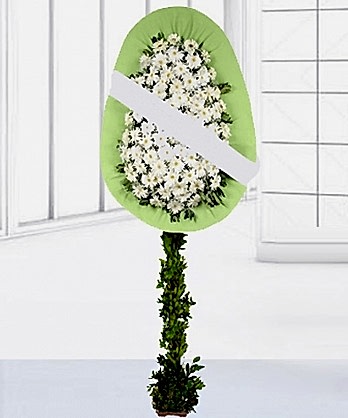 Yeşil Beyaz Ayaklı Sepet