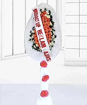 Turuncu Beyaz Ayaklı Sepet