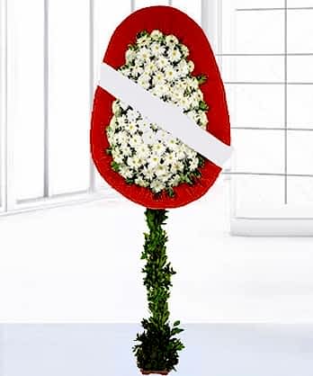 Beyaz  Ayaklı Sepet