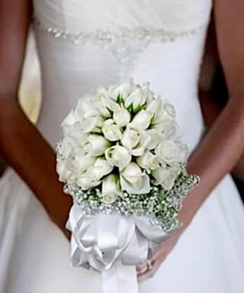 Beyaz İnci Gelin Buketi