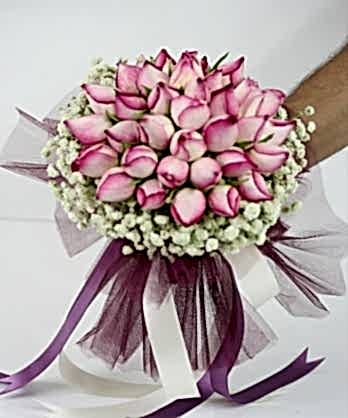 Pembe Gül Gelin Buketi