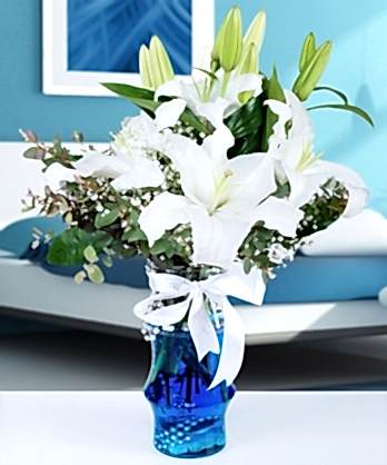Zarif Beyaz Lilyumlar