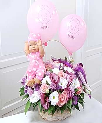 Pembe Kız Bebek Sepeti