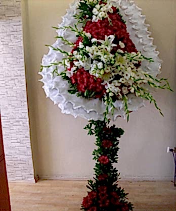 Kırmızı Beyaz Gelin Duvak